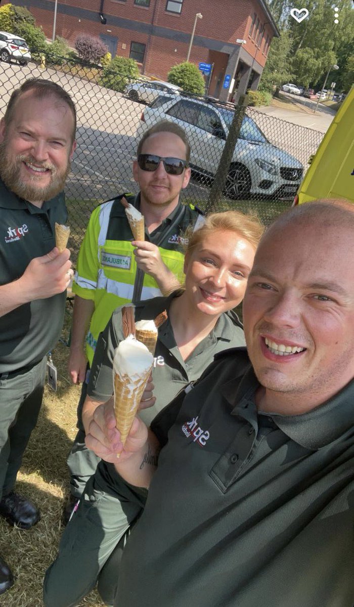 ☀️ 🍦 🥤 No better way to treat the staff to an Ice Cream &amp; A Cold Drink whilst the weather is so nice today, on us☀️ 🍦🥤

#staffwellbeing  #StaffWelfare #WeAreSparkMedical #OneTeam #Sun #IceCream #ColdDrink #lookingoutforeachother