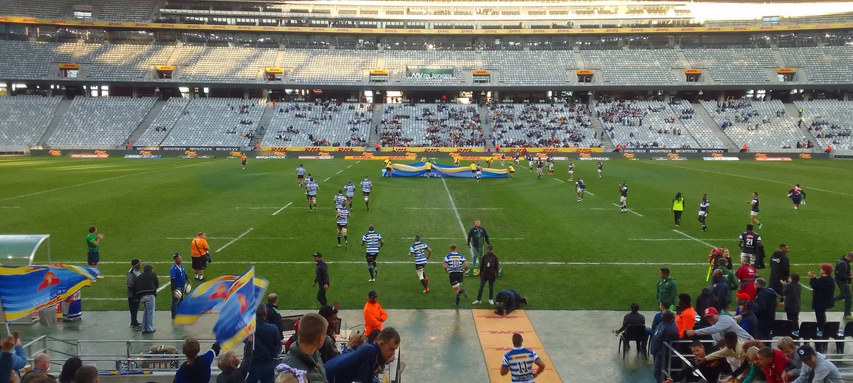 At Cape Town Stadium for the #CurrieCup clash between @WP_RUGBY and @SharksRugby 

#WPvSHA