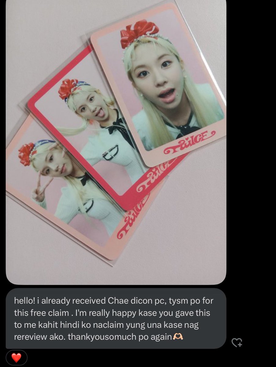 pocketzmaiIs's tweet photo. #chaerryfb 💕 https://t.co/WsJwh6TS3J
