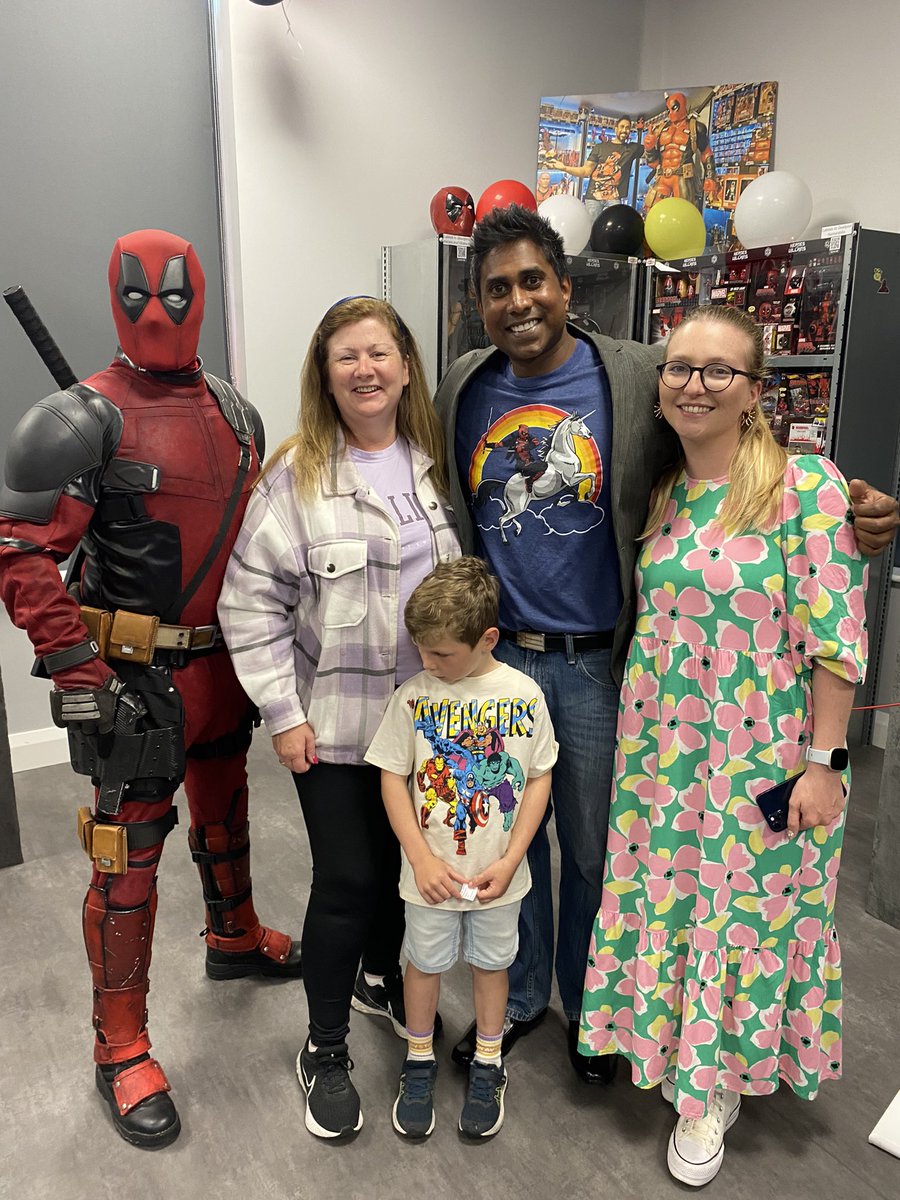 marys_nscloghan's tweet photo. Congratulations Gareth Pahliney on the amazing #Deadpoolcave located in Cloghan Service
Station, Co. Offaly, R42 P951, Wed to Sun, 10am-3pm, June to August 2023. Our Principal attended the official launch & highly recommends a visit. Well done to the Pahliney family ππ ππ https://t.co/Mzh3S4O1T7