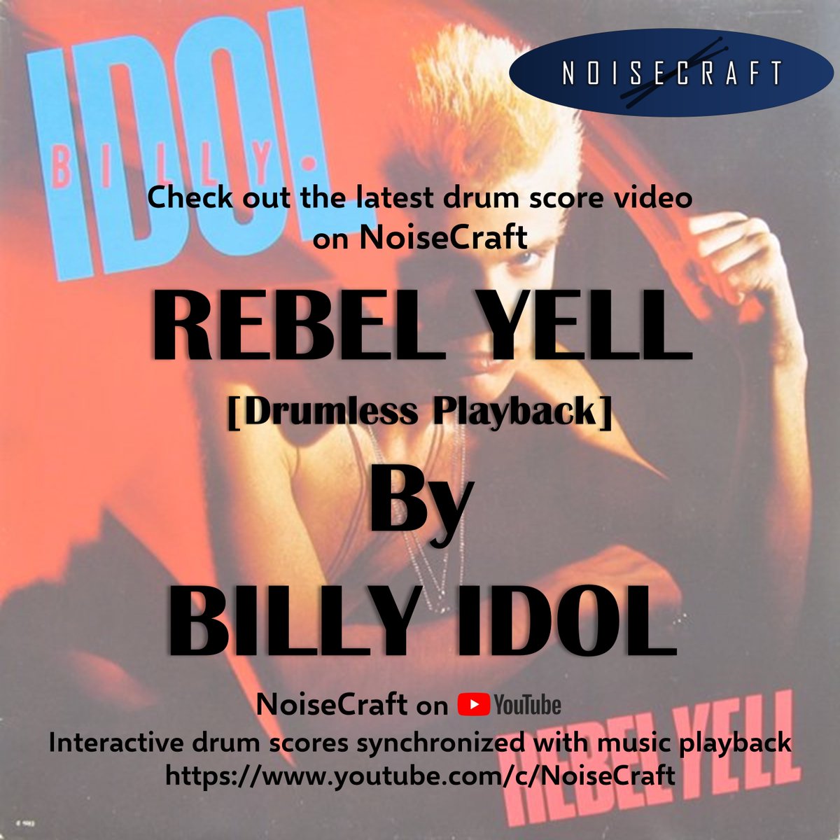 Check out the latest drum sheet video on NoiseCraft:
Billy Idol - Rebel Yell Drum Score with music playback !
youtu.be/tuGp7qM9Fvg

#billyidol #rebelyell #drumless #drumlessons #NOiSECRAFT #drummersoftheworld #drumcover #drumscore #drumming #drummers #drummer #rockdrummer
