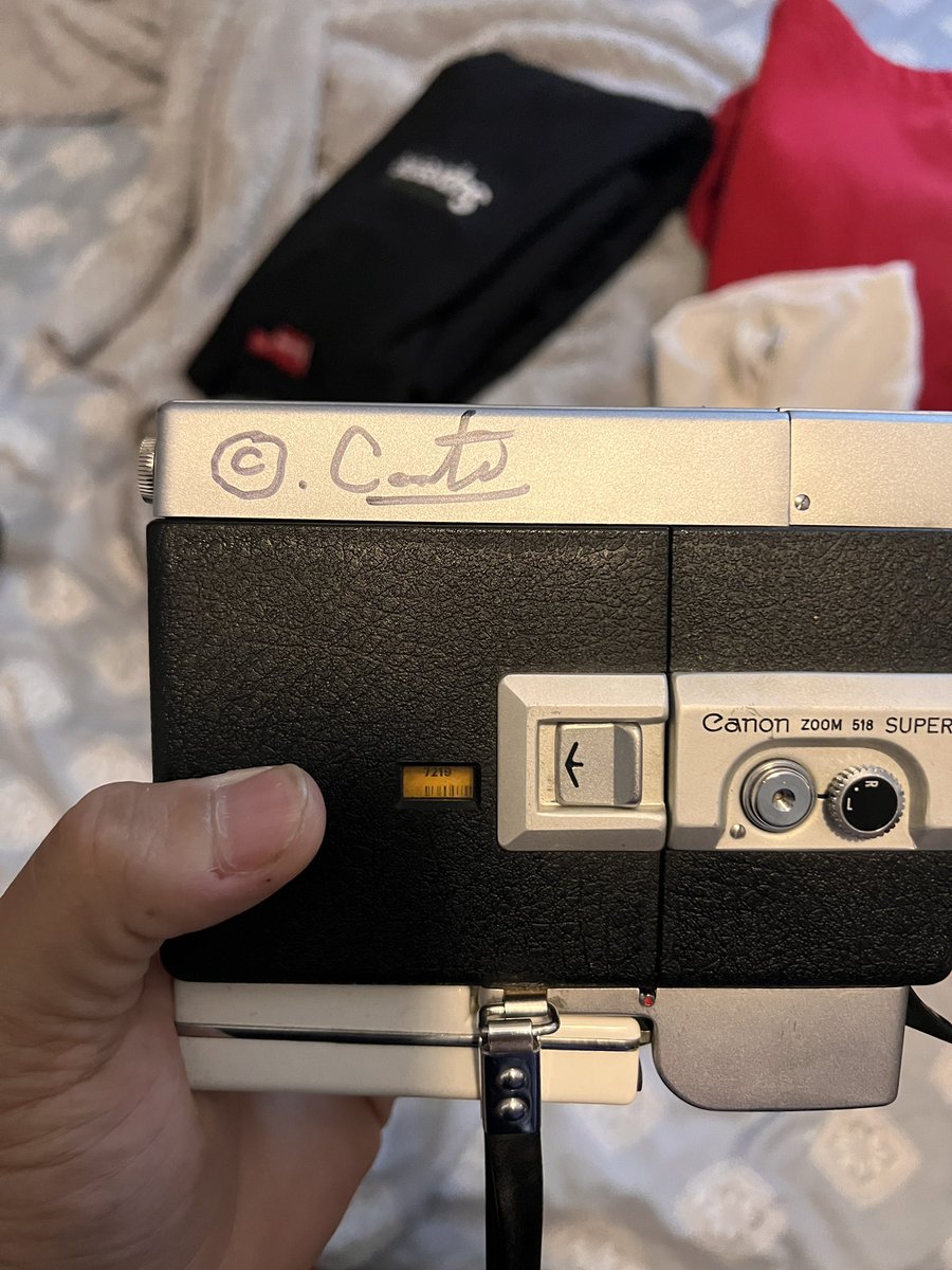 Elithefilmmaker's tweet photo. Shout out to the legend @cdotcastro301 for signing the super 8 🎥🎥 https://t.co/5SX29RlYul