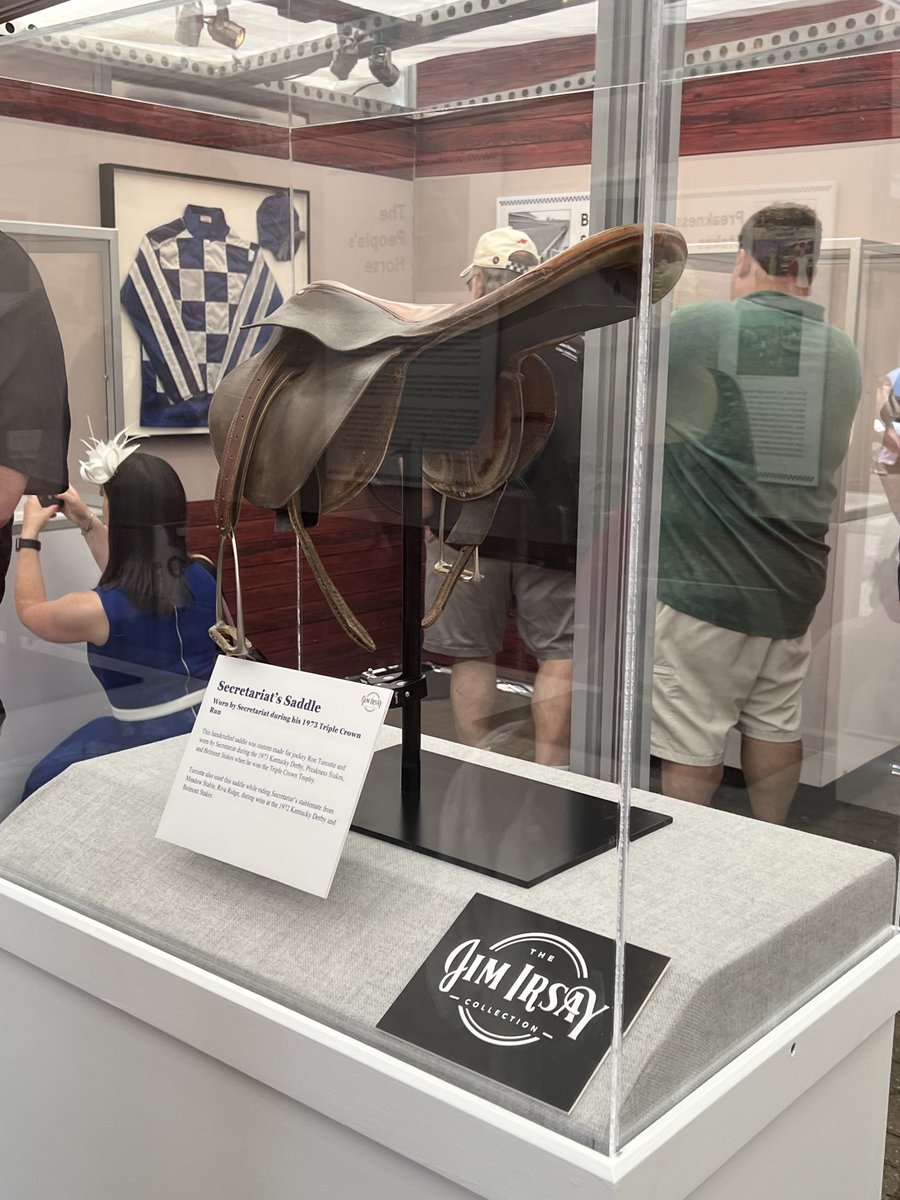 Secretariat’s saddle from⁦@JimIrsay⁩ collection