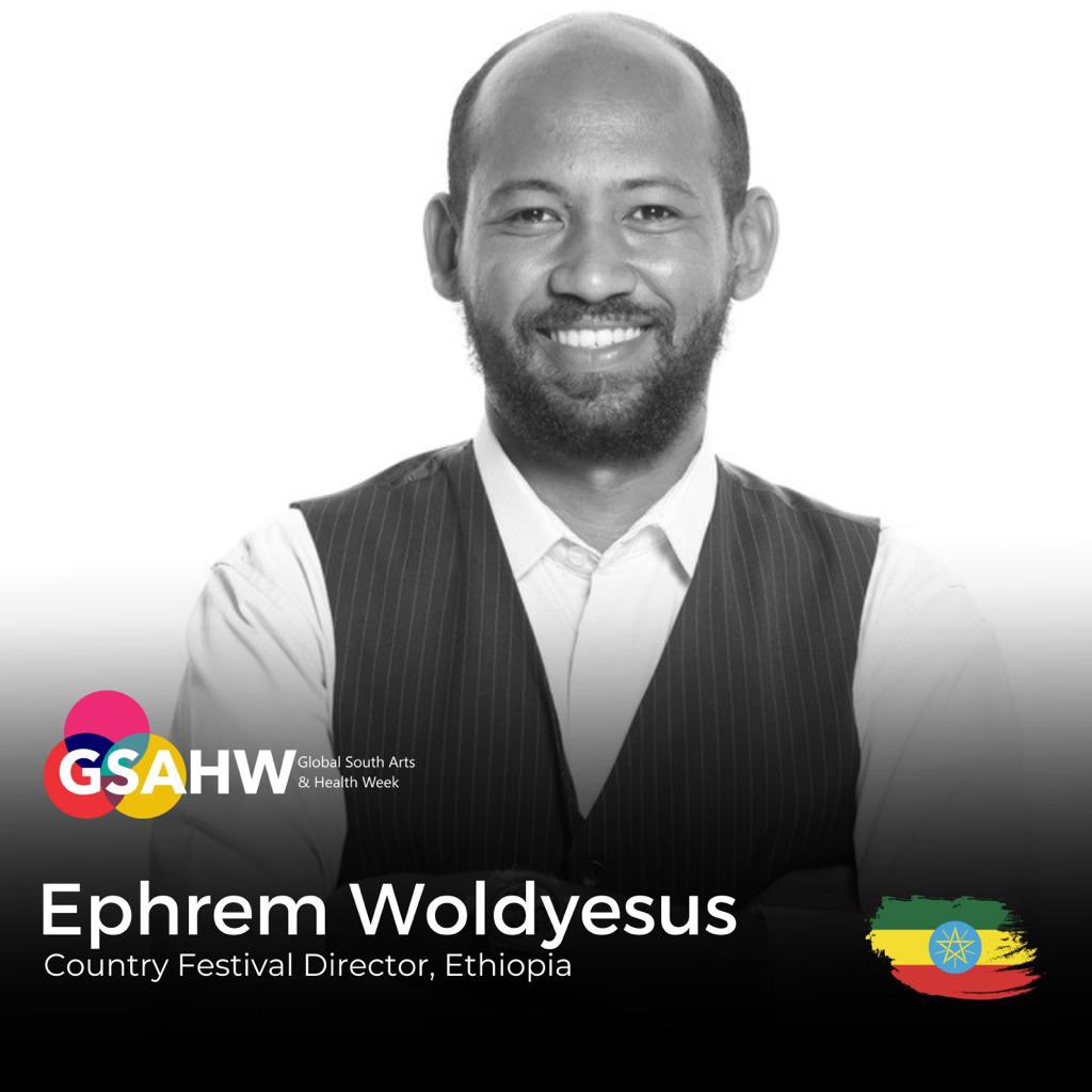 Ephrem Woldeyesus is the country Festival Director of Ethiopia. He is a mental health professional that leads an entity which addresses mental health, youth engagement, and social entrepreneurship.
#gsahw2023 #africa #asia #latinamerica #artsinhealth