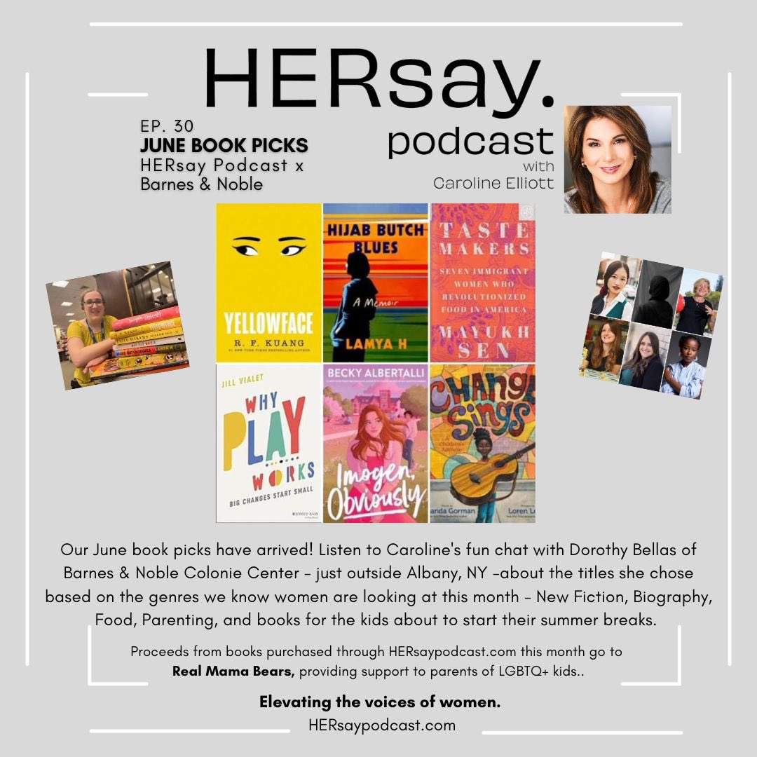 caroline917's tweet photo. Our HERsay Podcast x Barnes &amp; Noble June Book Picks episode is here! Listen now at https://t.co/fXs2JzAVPn! https://t.co/lF8ftyfKfM
