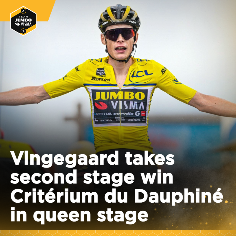 vismaleaseabike's tweet photo. 🇫🇷 #Dauphiné
💬 "It is a great feeling to finish the work of my teammates." - Jonas Vingegaard
Read more in our report! ⤵️✍🏼