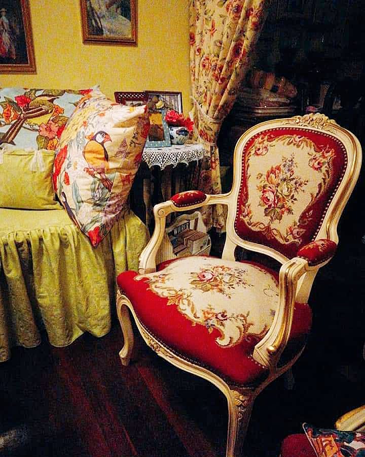 Favorite​ Louis​ XV​ needlepoint​armchair ❤️ #rococo​ #decor​ #home