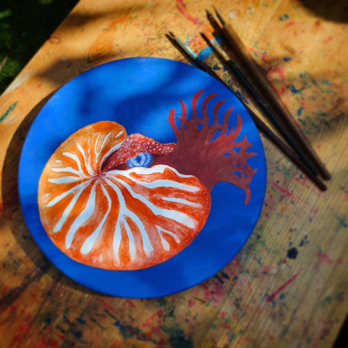 My #plastics #upcycling #art is <a href="/SkywayGallery/">Skyway Gallery</a> til 18/6, made with #PlasticPollution from #BeachCleans &amp; #CultureHustle <a href="/stuartsemple/">STUART SEMPLE</a> #paint :) #AdurArtTrail adurartcollective.co.uk #nautilus #seahorses #koi #carp #octopus #artistsontwitter #illustration #candymedusa #upcycled