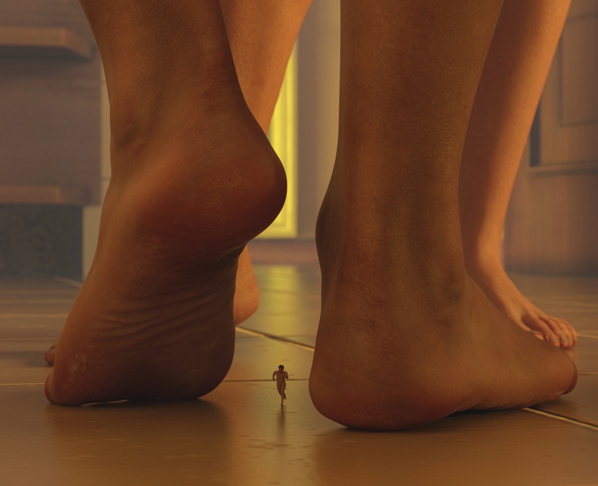 ohh_gts's tweet photo. When you're under an inch tall it's a dumb idea to go for a trek across the kitchen floor on your own.

#giantess #feet #sizetwitter https://t.co/qo3uI8Mg7Q