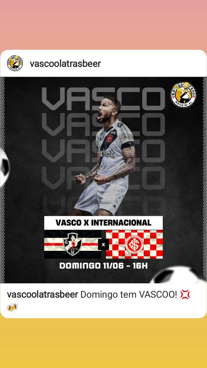 Domingo é dia de lotar a ARENA VASCOÓLATRAS-MACEIÓ!!