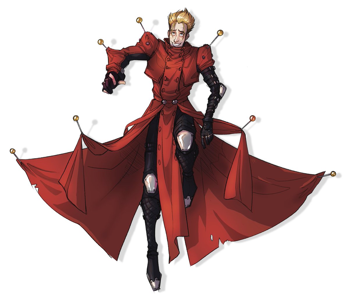 RubeauKreatives's tweet photo. Getting spicy with a Vash pin-up tonight!

#trigun98 #trigun #vashthestampede https://t.co/UwVVCdmv91