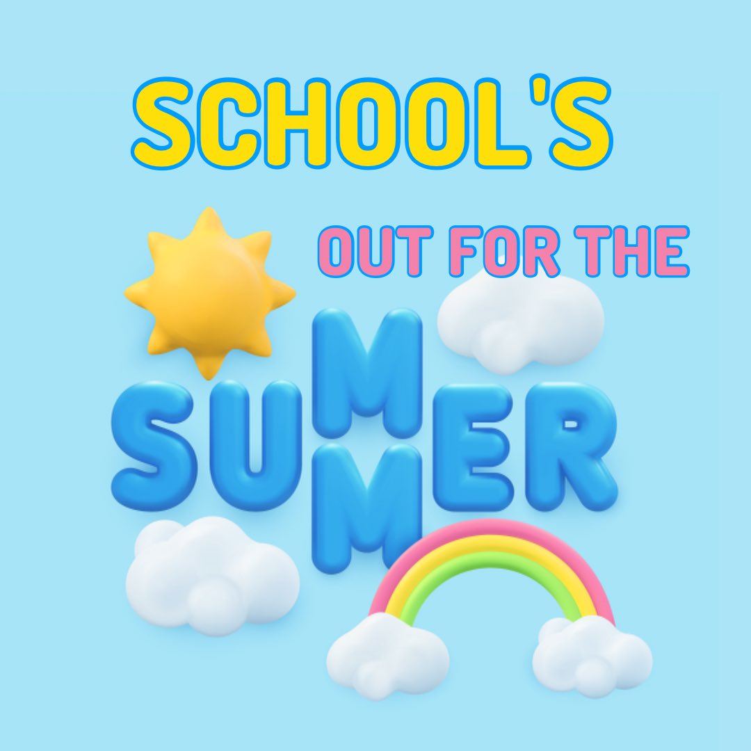 Summer is here!! J&amp;B PTA wishes you all a safe, wonderful summer. See you in August! ☀️
