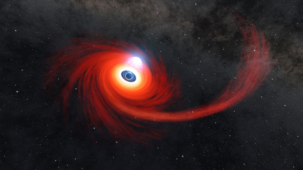 NASAGoddard's tweet photo. For things to get pulled in by a black hole, they need to get very close. And while some black holes form from collapsing stars, those stars are much bigger than our Sun, so it won’t happen in our solar system. Your house should be safe from falling into a black hole. https://t.co/ooHBH6w64J