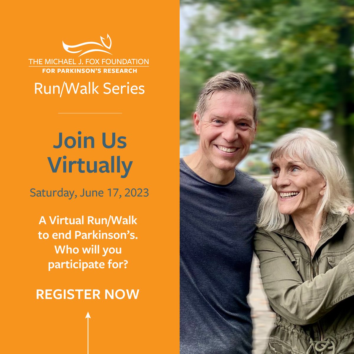 TEAMFOX's tweet photo. We are officially one week away from @MichaelJFoxOrg's Virtual/Run Walk! All registrations and donations will be matched up to $25K so don’t miss out on this great opportunity to double your impact! Register: https://t.co/kXUGVf3PX0

#outrunPD https://t.co/vsZuI55oZC