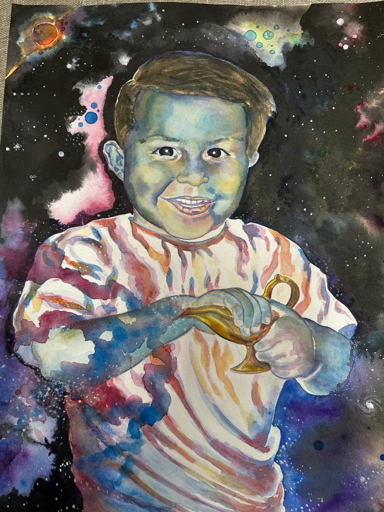 VillarrealPaco's tweet photo. Hoy recibí una grata sorpresa, acumula sentimientos, esfuerzos, crecimiento y un gran talento. Mi hijo Juan Pablo me regaló un retrato de su autoría, aquí les muestro cómo ha evolucionado. Gracias hijo, te auguro mucho éxito. Eres, de nacimiento ¡un gran artista! https://t.co/lj3zJihvq3