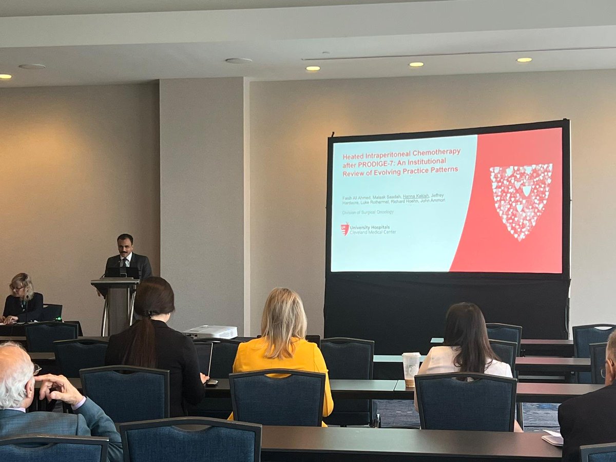 Fasih Ali Ahmed, MD (@ali_fasih) on Twitter photo <a href="/HannaKakish/">Hanna Kakish حنا قاقيش</a> presenting our institutional study on the practice pattern of CRS/HIPEC following PRODIGE-7 at <a href="/CentralSurg/">CentralSurgical</a>! Immaculate as always!
<a href="/AmmoriJohn/">John Ammori</a> <a href="/Richard_Hoehn/">Richard Hoehn</a> <a href="/LukeRothermel/">Luke D. Rothermel</a> <a href="/UHSurgOncology/">UH Surgical Oncology</a> <a href="/UHRISES/">UH RISES</a> <a href="/HannaKakish/">Hanna Kakish حنا قاقيش</a> presenting our institutional study on the practice pattern of CRS/HIPEC following PRODIGE-7 at <a href="/CentralSurg/">CentralSurgical</a>! Immaculate as always!
<a href="/AmmoriJohn/">John Ammori</a> <a href="/Richard_Hoehn/">Richard Hoehn</a> <a href="/LukeRothermel/">Luke D. Rothermel</a> <a href="/UHSurgOncology/">UH Surgical Oncology</a> <a href="/UHRISES/">UH RISES</a>