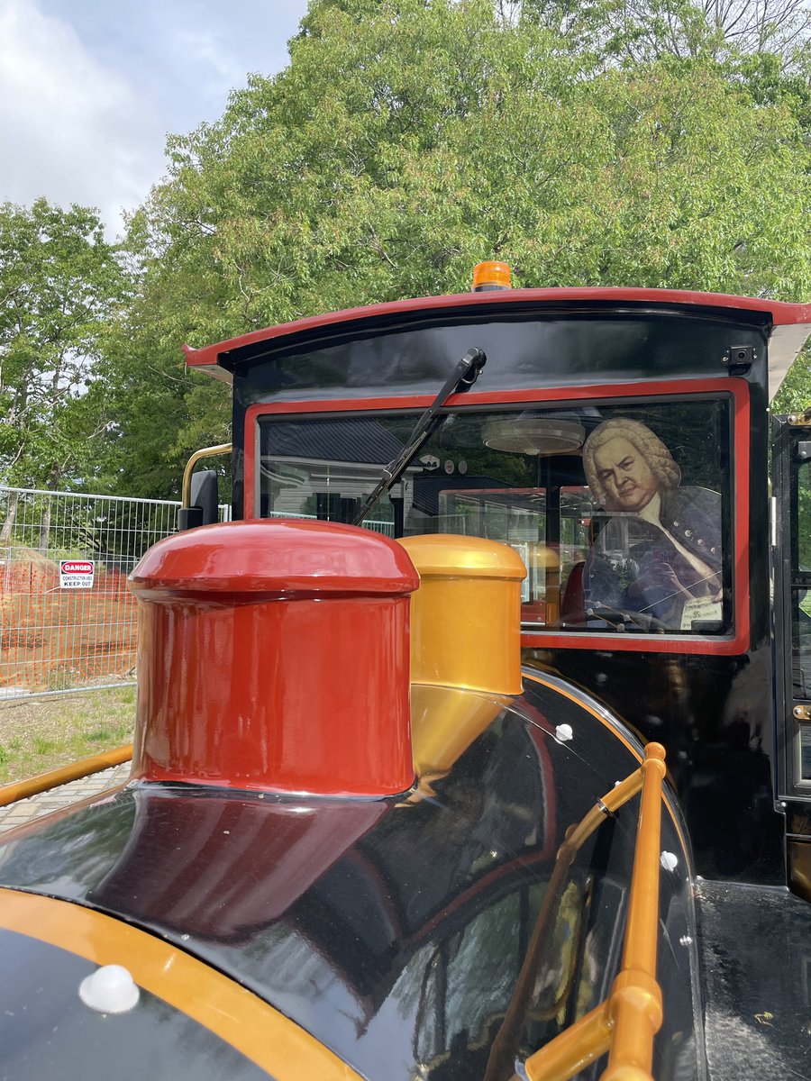 Bach’s at the <a href="/DesertofMaine/">Desert of Maine</a> today! Come find him and all kinds of musical acts spread out through the desert today from 11am-1pm