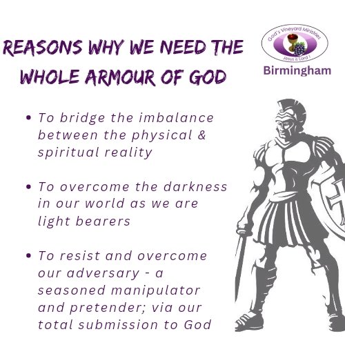 GVCBirmingham's tweet photo. Just a quick recap of our last Sermon on the  #ArmourOfGod ✨️ For a deeper insight, please join us this #Sunday 11am prompt. Free pre-booked transport available within Birmingham only! God bless you 💖

#thingstodo 
#church 
#churchinbirmingham 
#christian 
#GVCBham
#GVM https://t.co/jjdlOQGVEM