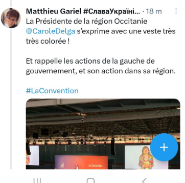 SergeGrzesik's tweet photo. @DeeploInsoumis @faureolivier Outre ce #Gaborit il ya du beau monde chez #Cazeneuve
Un certain Matthieu Gariel Militant LREM qui déclaré qu'en cas de second tour RN-LFI, il voterait pour le candidat du Rassemblement National.
Et il y a en vidéo #Delga https://t.co/TtbFOBV4FF