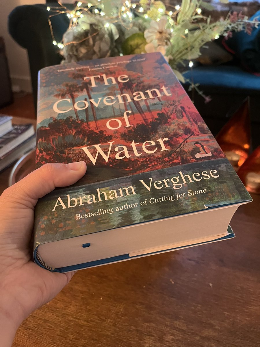 Finished! 715 marvellous pages! Do not let this beautiful book pass you by ⭐️ ⭐️⭐️⭐️.5 
#TheCovenantOfWater @cuttingforstone @GrovePressUK