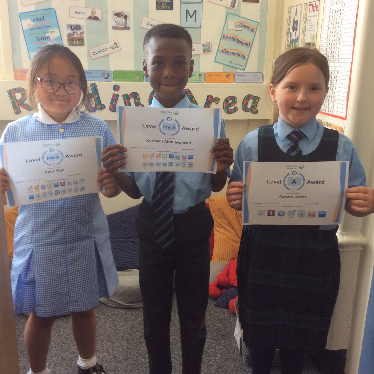 Reading Plus
Another successful week using Reading Plus. Congratulations to the following children who have all achieved their next level.
