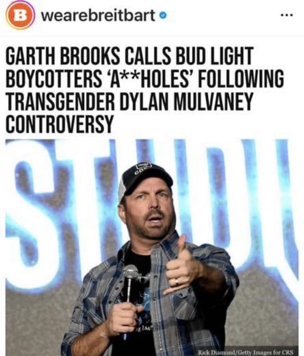 How dare Garth take the moral high ground on the people who made him famous? He started in dive bars in Stillwater, OK. He forgets who made him-HIM. This low IQ fella doesn’t realize the boycotts are part of protecting women’s rights & kids. He doesn’t need anymore of your money