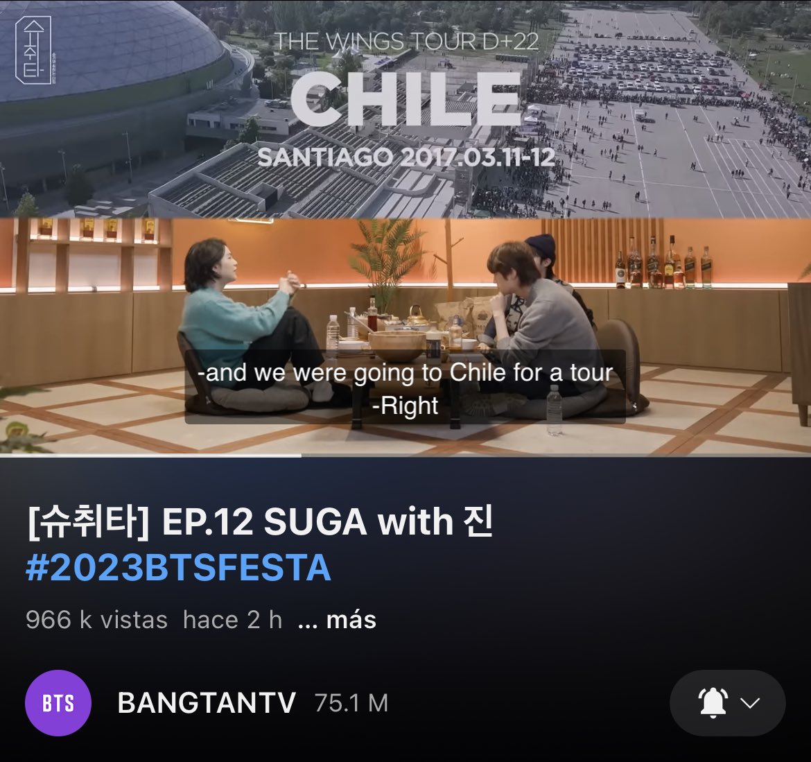 _namsky's tweet photo. YOONGI MENCIONANDO CHILE 
MI PAÍS CTM MI PAÍS https://t.co/juKPo1zyLY