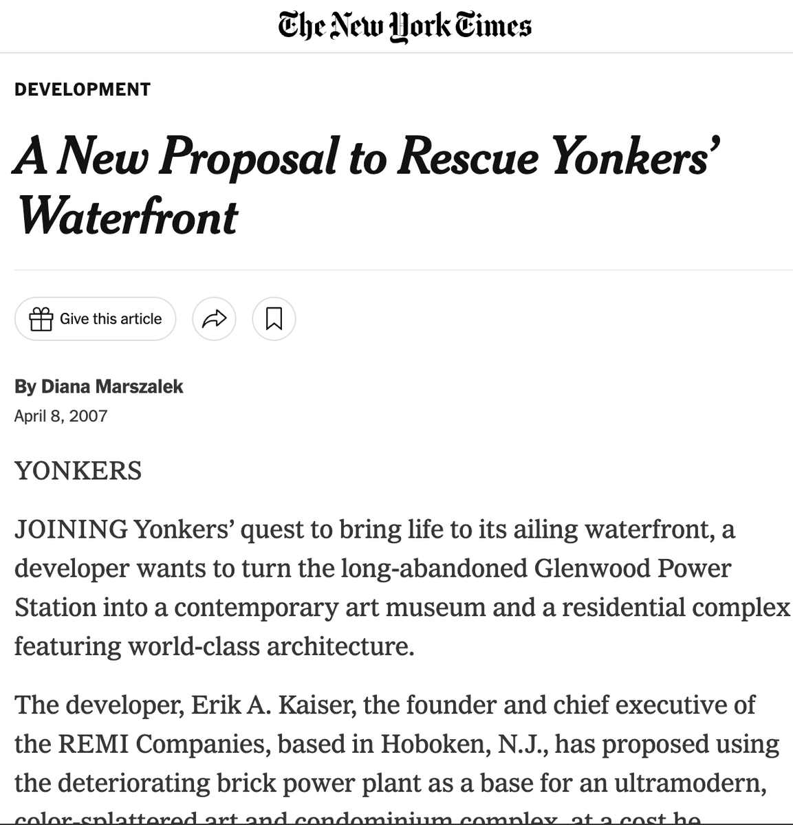 Lost $3,000,000 in cash and years of time due to this deal. Worst mistake in my real estate career.

Functionally obsolete power plant on the Hudson River in Yonkers. Real estate boner-maker property. Drool, go ahead. Imagine the potential.

I did, and I brought the famous…