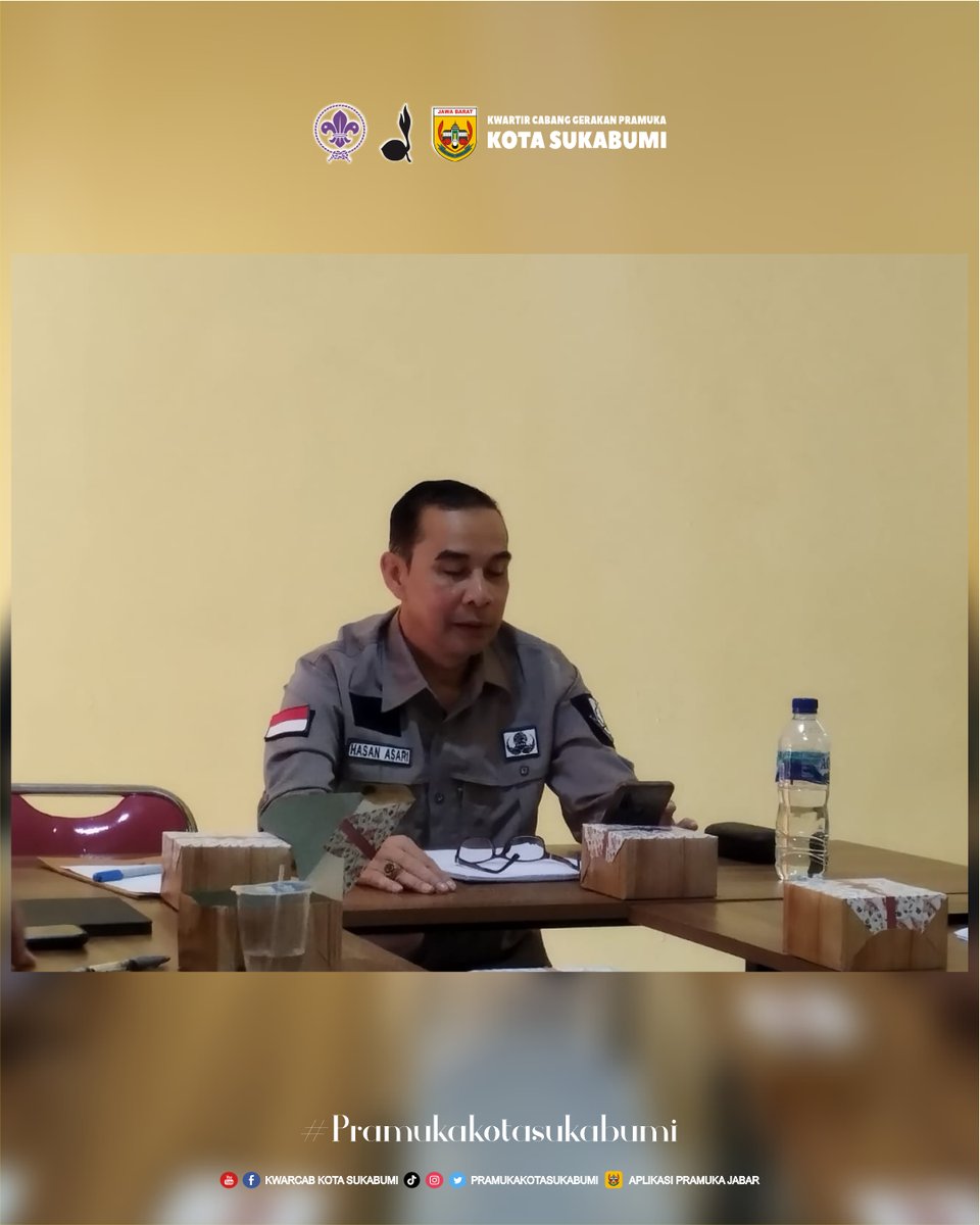 PramukaKotaSmi's tweet photo. Rapat Persiapan Rapat Kerja Cabang Gerakan Pramuka Kwartir Cabang Kota Sukabumi Tahun 2023 (10/06).
#pramukakotasukabumi #pramukajabar #pramuka #raker #kotasukabumi #sukabumi #renyah https://t.co/zRNvB35B1W