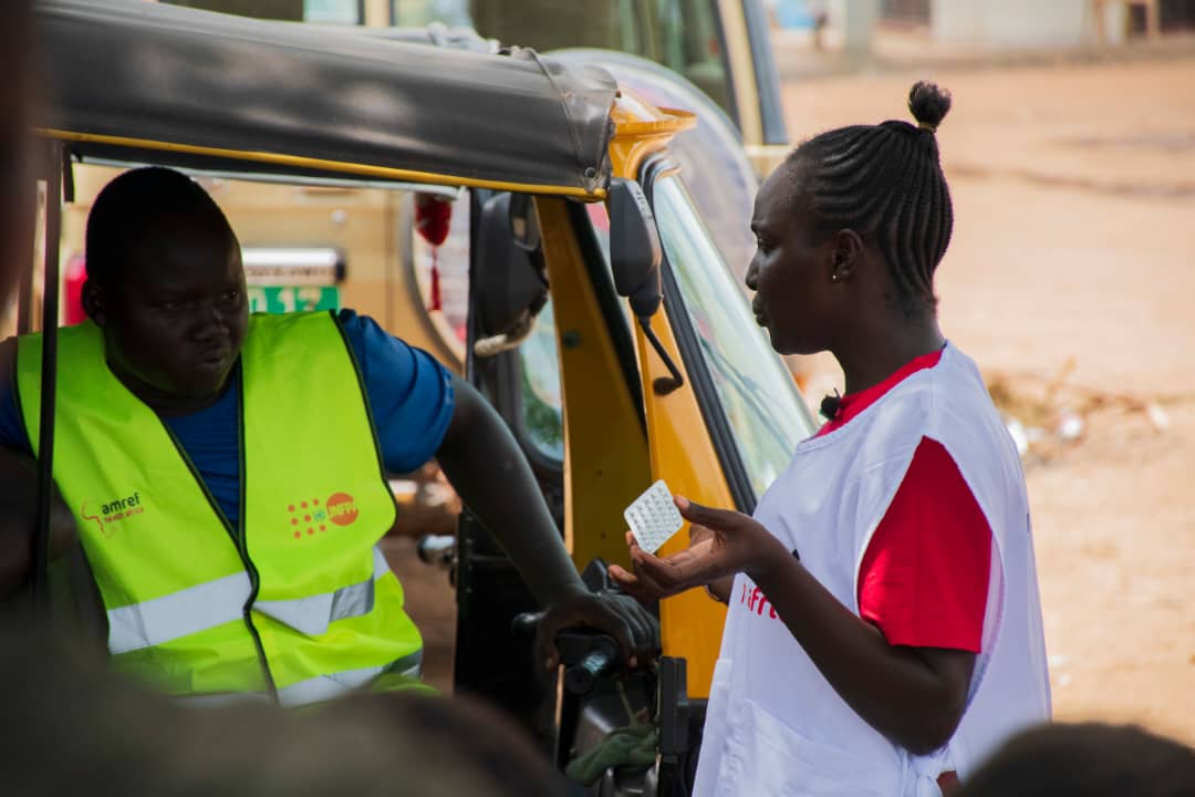 Boda boda team in Munuki being champions for #EndGBV #Yestocontraceptives, #KnowyourHIVstatus, #Peacefulyouth.

it's our collective responsibility as a society to bring about healthy sexual behaviors and peaceful environment.
 @UNFPASouthSudan .
@Amref_SSudan 
@MaureenHirwa