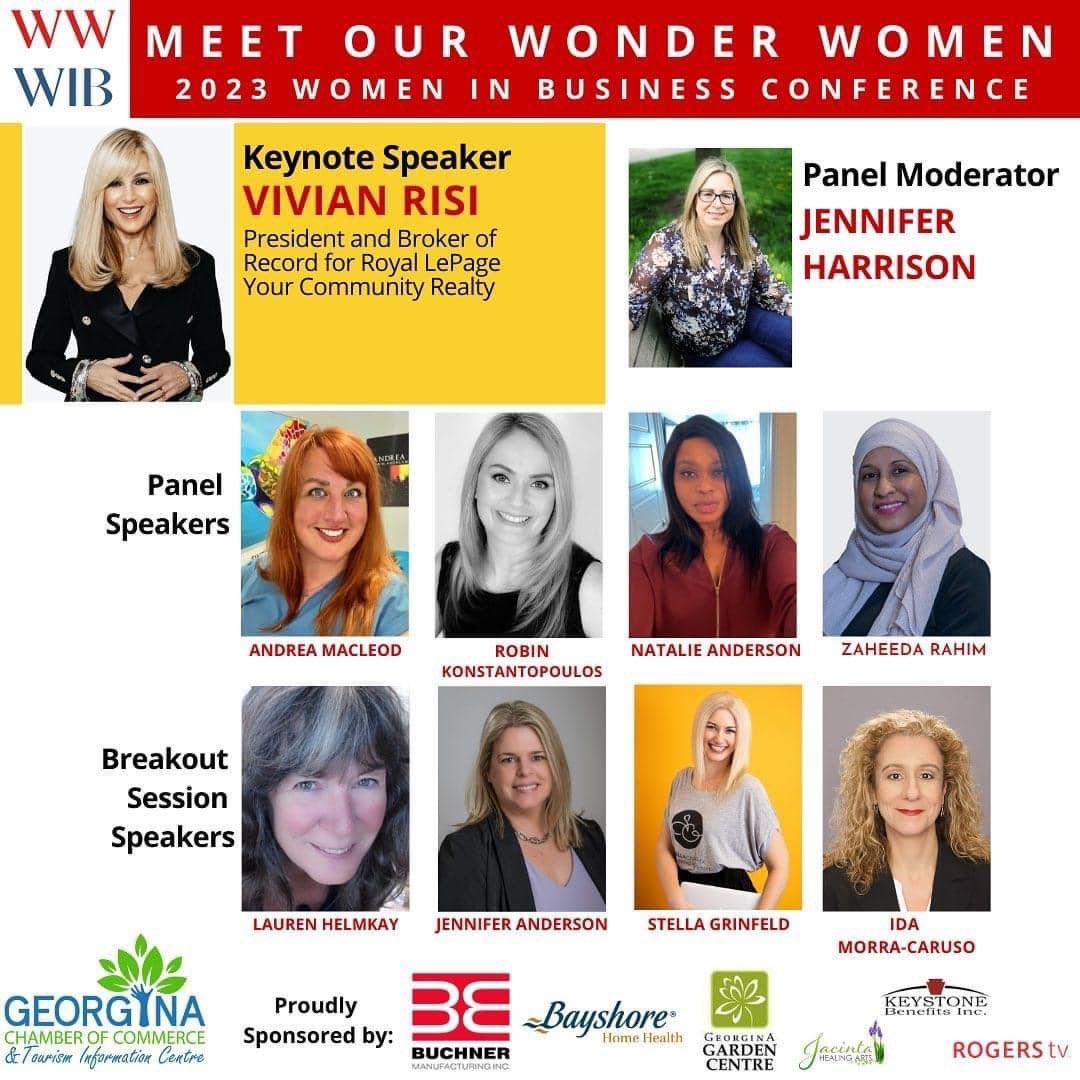 PathwaysCFE's tweet photo. Pathways Owner and Director, Robin Konstantopoulos, spoke this week at the Wonder, Woman: Women in Business 2023 Conference. Special thanks to  @chambergeorgina &amp; @RTVGeorgina for the opportunity to share our incredible School! 

#WWWIB2023 #georgina #keswick #sutton #pefferlaw https://t.co/Gd3tFR2YKn