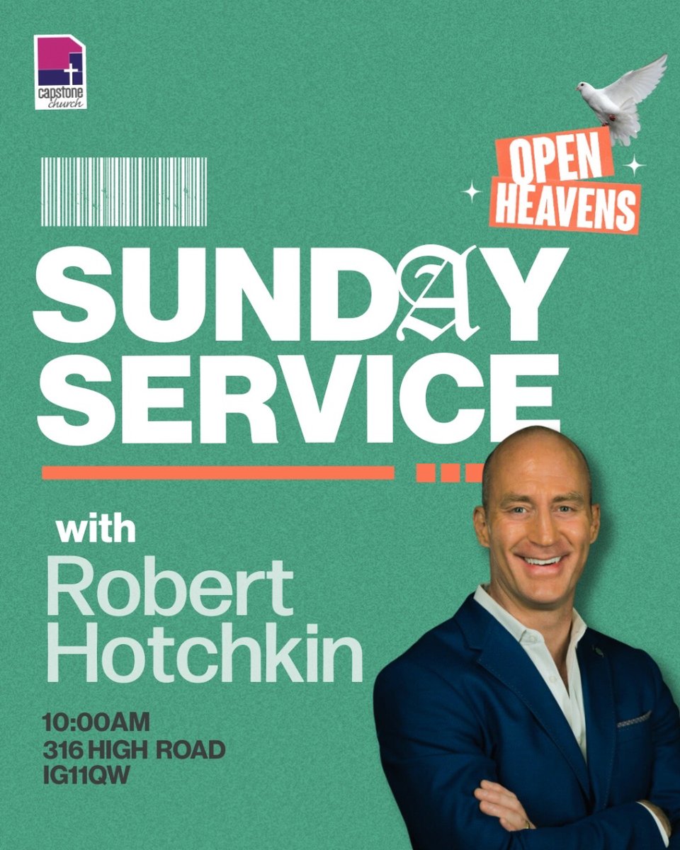 CapstoneLDN's tweet photo. We are so so expectant to have @rhotchkin Robert Hotchkins this Sunday @ 10am.
#join us #worship #prayer #truth #healing #miracle #june #Jesus #Glory #church #supernatural #joy #capstone #awakening #revival #outreach #evangelism #gospel #romford #ilford #openheavens #encounter https://t.co/ChvR0neRgW