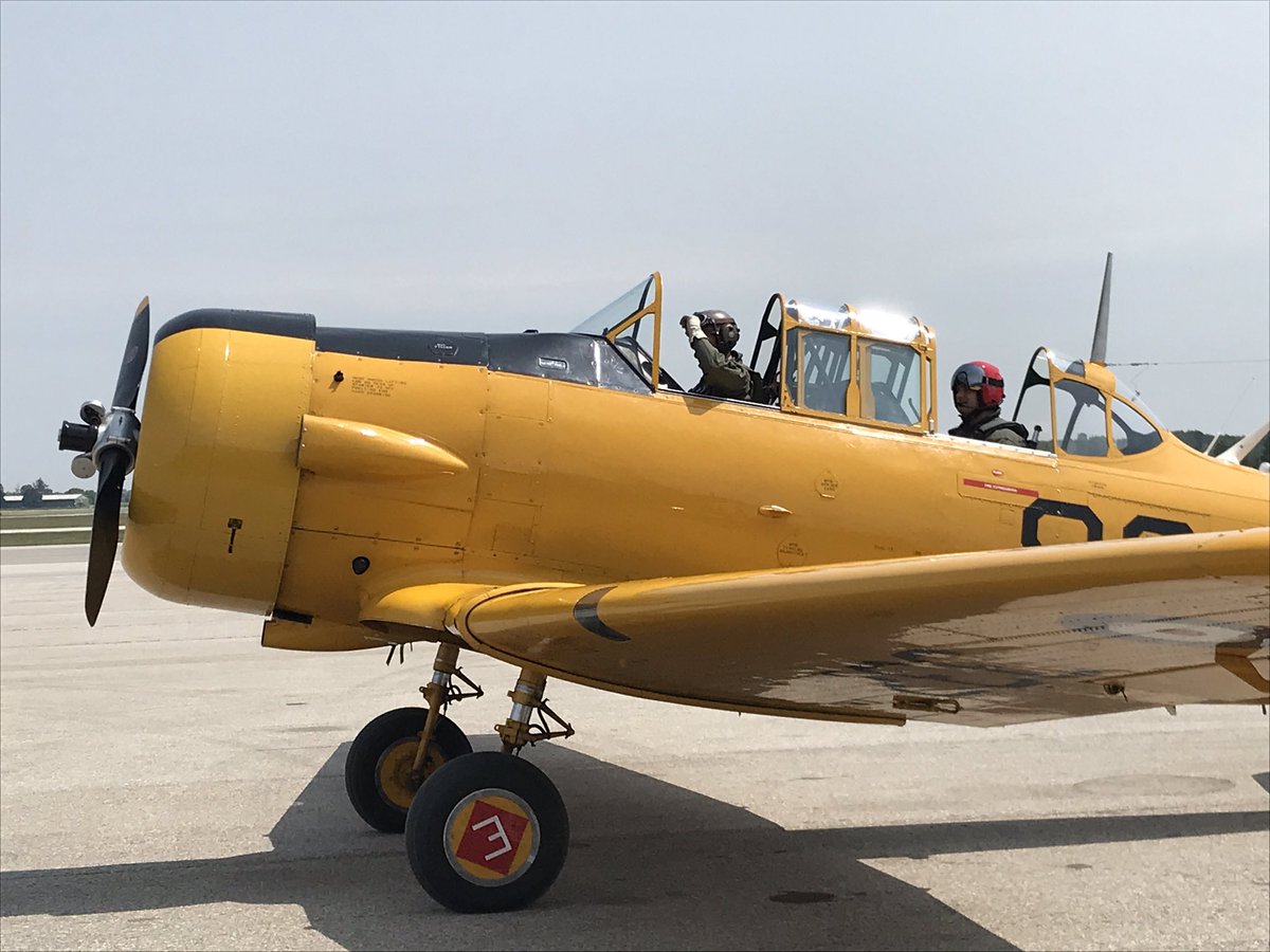 Our Harvard is starting up for flight #2 today! 

#harvardmk2 #aviation #avgeek