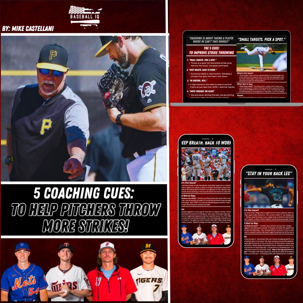 🚨Coaches, we've created a Pitching Coaching Cues PDF! 

- We want to help your pitchers + staff communicate better to win more games!

🚨RETWEET or tag a coach &amp; we’ll DM you the PDF!

- Trusted by top college programs + high school teams!

(Must be following so we can DM you)