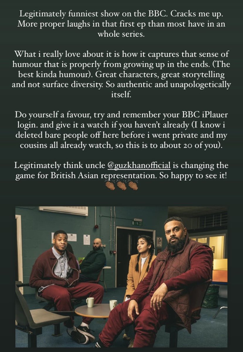 GuzKhanOfficial's tweet photo. If you don’t already know, I do this from the heart. 

For you. 

Thanks for recognising that 💚🤲🏾

Man Like Mobeen https://t.co/Lfz9da4CO1