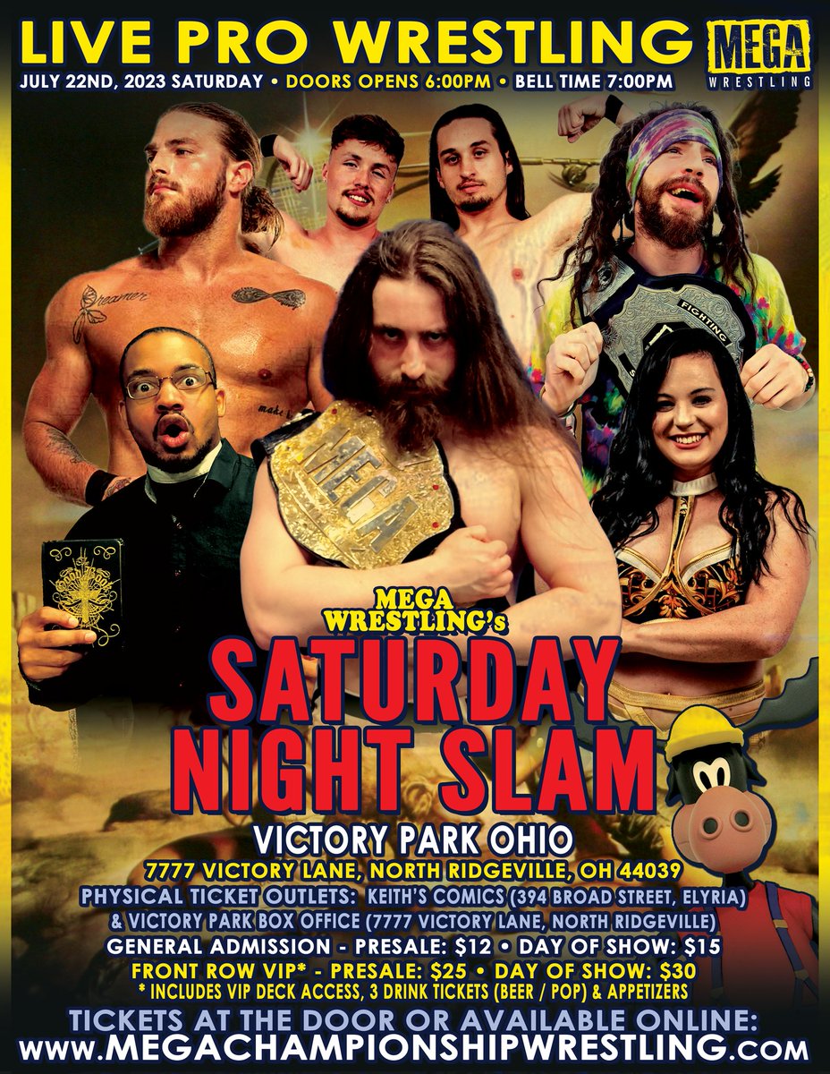 MegaWrestling's tweet photo. MEGA MAFIA , We return to live action July 22 with Saturday Night Slam.  Tickets are on sale now at https://t.co/EsLVxSKYJg https://t.co/A0MXIPZgjx