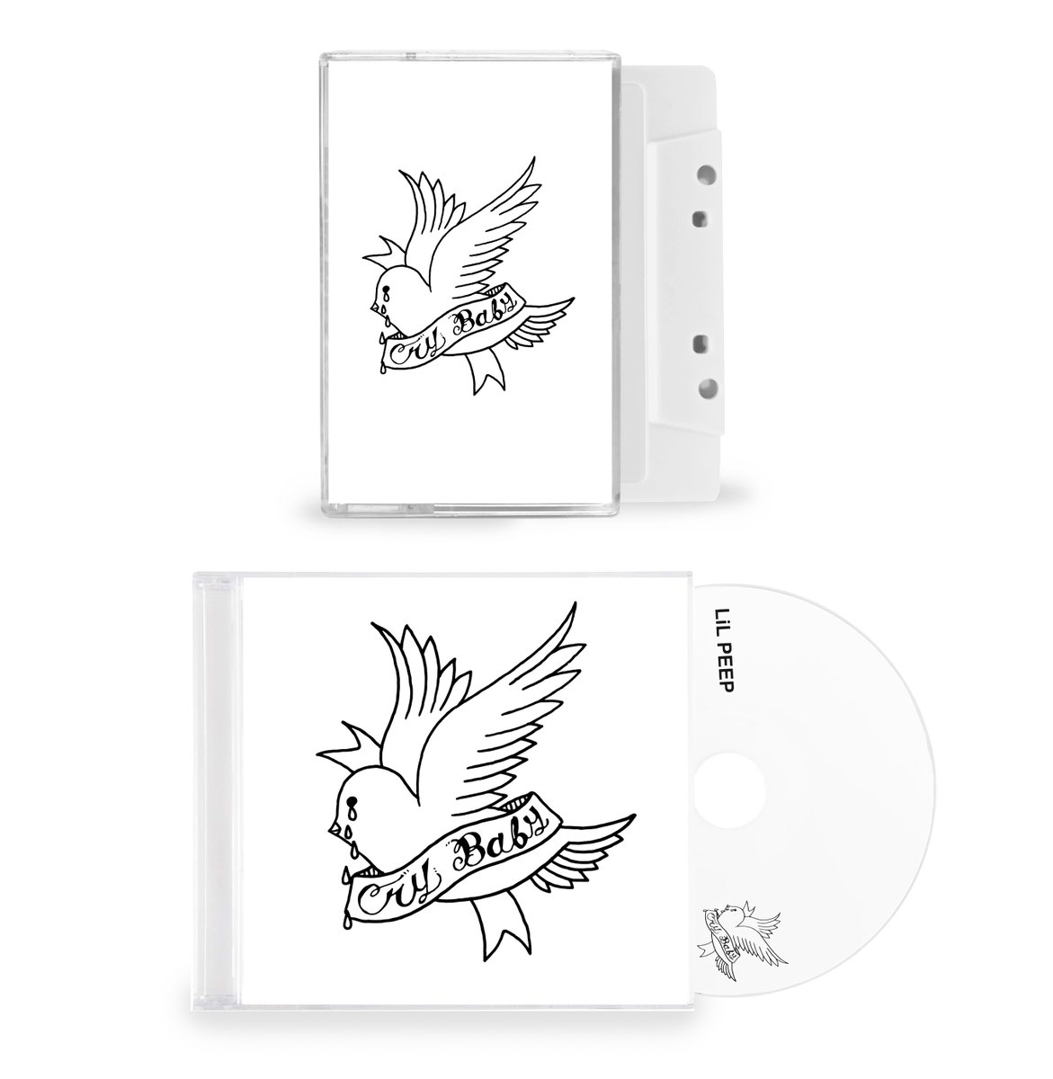 To celebrate Crybaby’s 7 year anniversary, we are releasing it on vinyl for the first time ever on lilpeep.com. We have also made all-white cassettes and CDs. Gus was very proud of this body of work. He created it at a time of excitement and anticipation in his life.