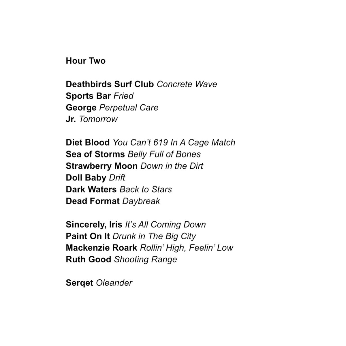 CmmnwlthfNtns's tweet photo. how do they do it?
another episode of radio on @WRIR973!
listen back on the site, check out the playlist down below, go see a gig, fall for a new local favorite and never stop supporting all things local!
see ya in two weeks! https://t.co/sWjn9LEwKp