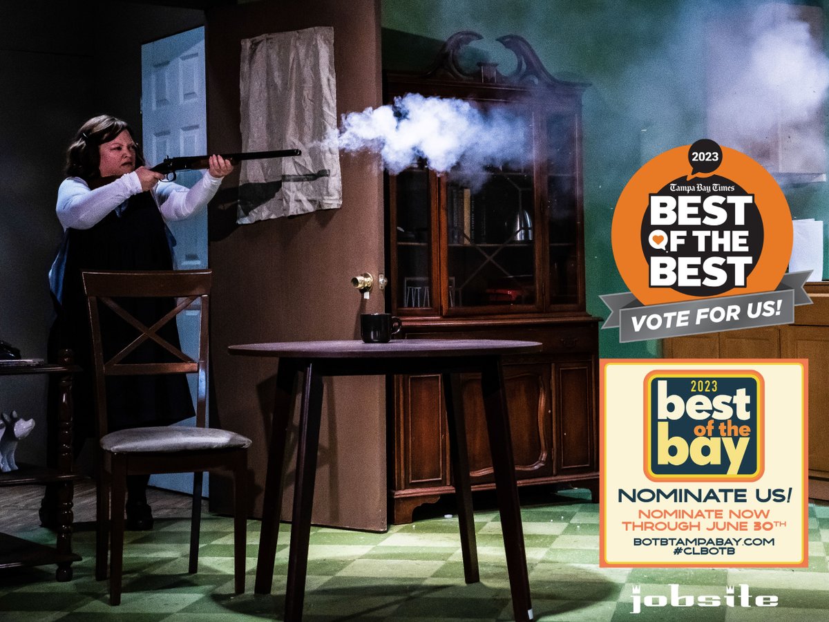 jobsitetheater's tweet photo. VOTE JOBSITE in both the @cl_tampabay and @tampabaytimes polls! https://t.co/48kQg93Rzg
https://t.co/i260X2FC1i
#Tampa #TampaBay #UnlockTampaBay #DowntownTampa #TampaHeights #SeminoleHeights #YborCity #StPetersburg #StPete #JobsiteRocks https://t.co/Y2m0nK3ozK