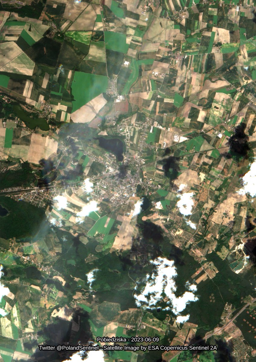 Pobiedziska - 2023-06-09 - Satellite Image by ESA Sentinel 2A - #Poland #SatelliteImagery #Copernicus #Sentinel2