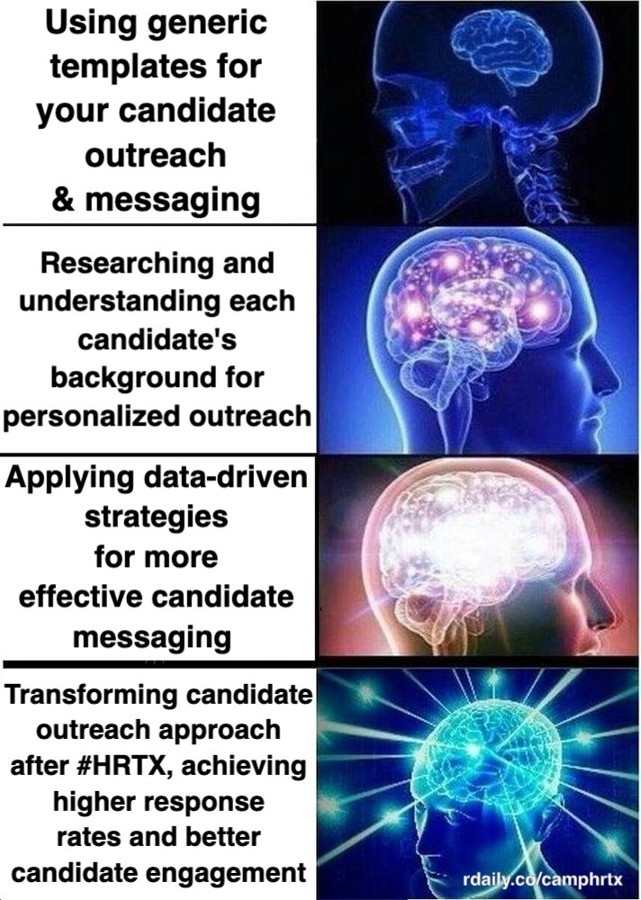 RecruitingDaily's tweet photo. Are you ready for this? #HRTX #sourcing #candidateoutreach @thebrianfink https://t.co/kWpO19lNBR