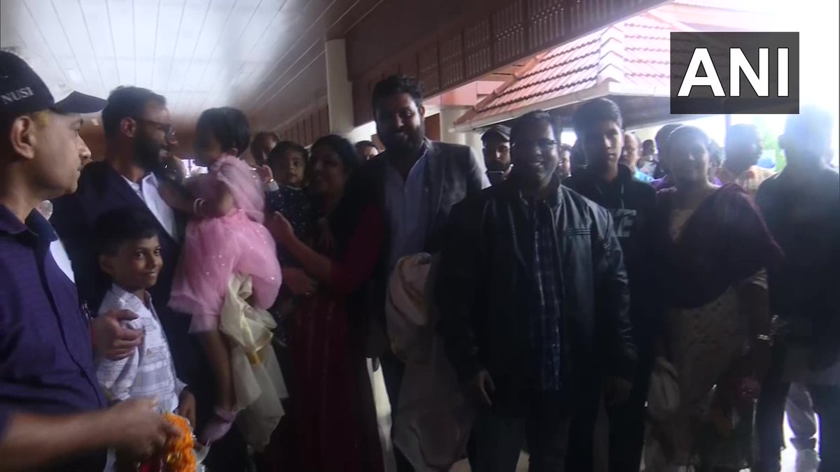 ANI's tweet photo. Kochi | Kerala mariners return home after nine months of detention in Nigeria, thank the Ministry of External Affairs

16 Indian crew of the ship  'MT Heroic Idun' were detained last year in Equatorial Guinea and later in Nigeria for allegedly violating the international maritime boundary line