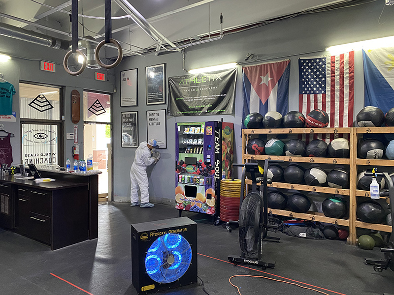 callcleanpro's tweet photo. This gym has contracted us to do a bio wash to help keep everyone safe.  https://t.co/UDKm9mCv9H #miami #biowash https://t.co/GNZQO6xr6t