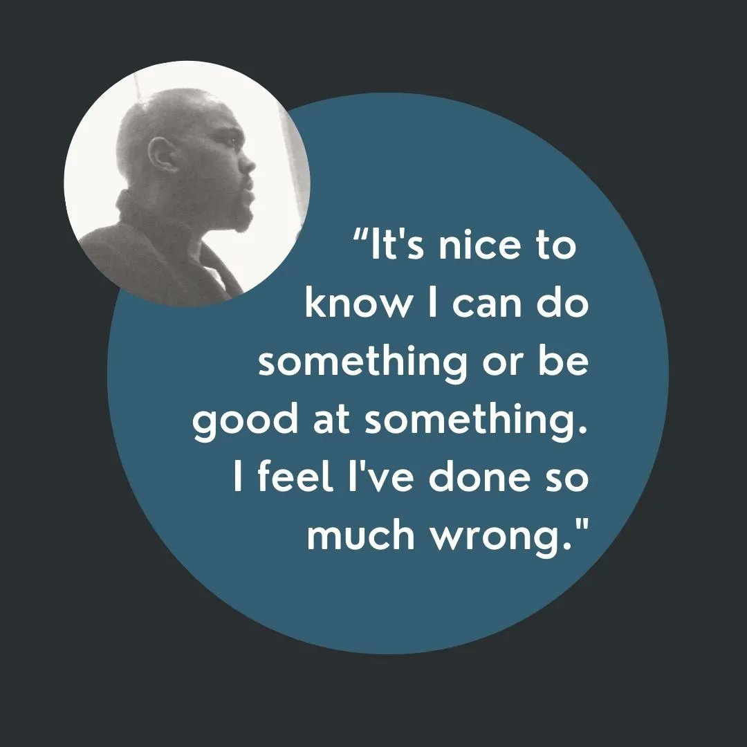 "It's nice to know I can do something or be good at something. I feel I've done so much wrong."

#ShakespeareInPrison #ArtsInPrison