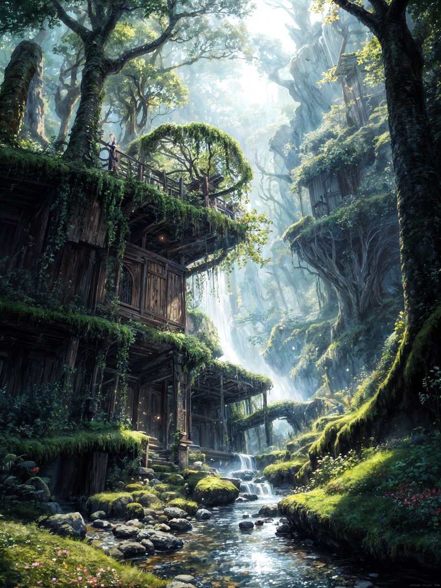 hanabi_aiart's tweet photo. おはようございます！
今日も素敵な1日になりますように

House covered with moss
#Hanabi_AIArt #Hanamix
#AIart #AIイラスト #AIArtwork 
#AI生成 #stablediffusion https://t.co/8CKJQYgoKy