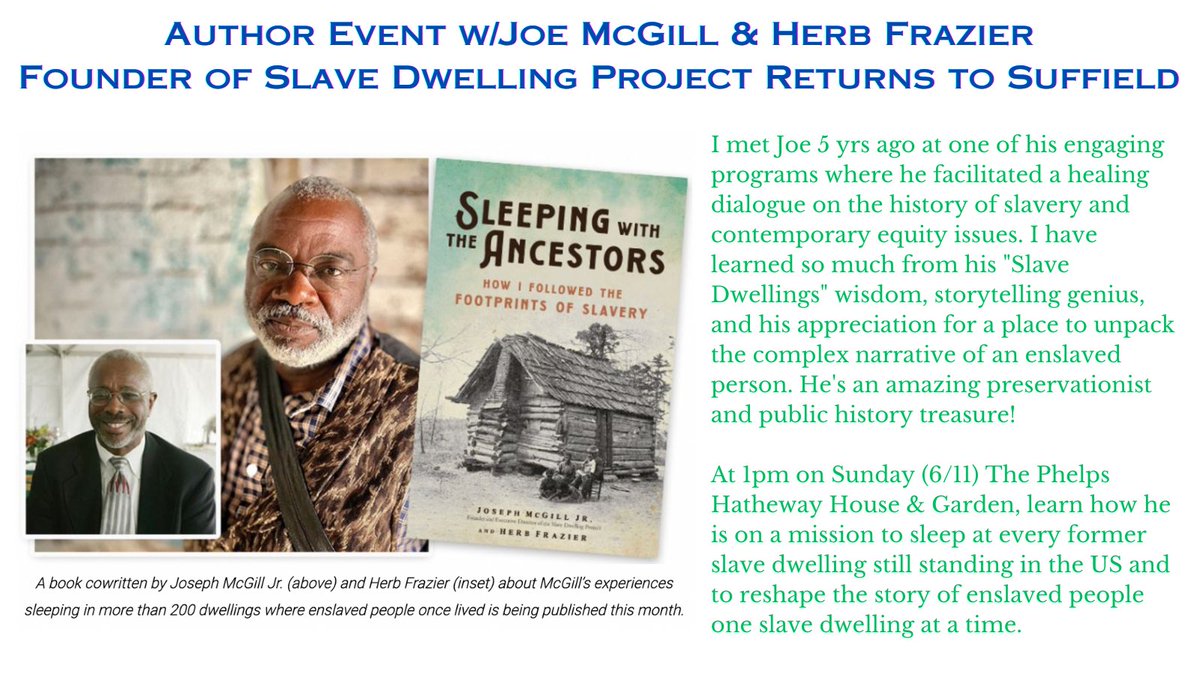 bsullivan35's tweet photo. Fellow teachers looking to design local history project: Joe and Herb's new book is a great resource! Their author event begins 1pm on Sunday @CTLandmarks #PhelpsHatheway here in #Suffield #BLackHistory #CAISCT #WitnessStonesProject #CtHistory #HardHistory #PBLChat #PBL #PennPBL https://t.co/wqjD7Ce9yf