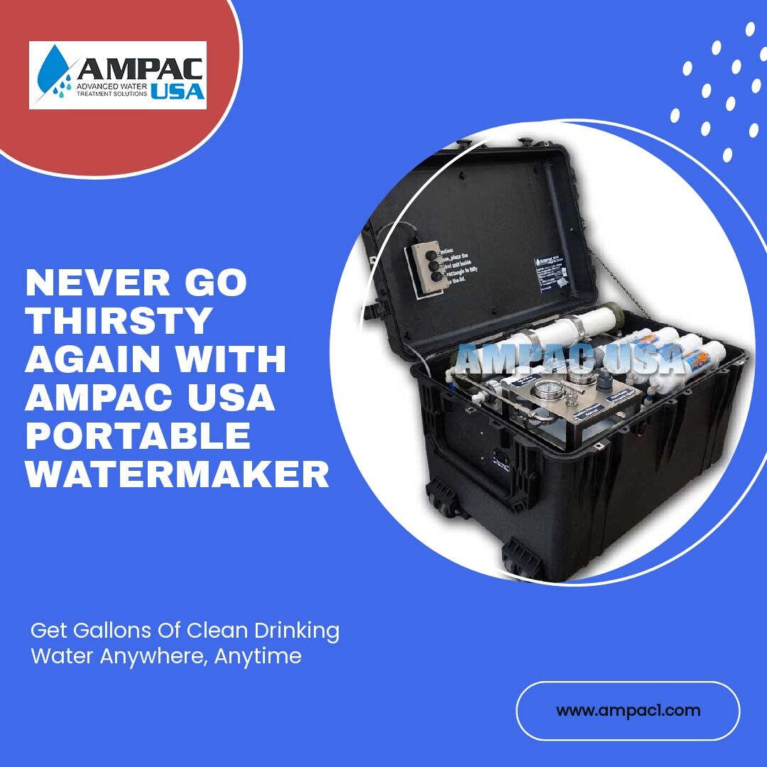 ampacusa's tweet image. 🔥 Don't let water scarcity dampen your spirits! Equip yourself with the Portable Emergency Seawater Desalination Watermaker by AMPAC USA . 💧🌎
Visit us:bit.ly/3P6obgr
#AMPACUSA #Watermaker  #Desalination  #SustainableLiving