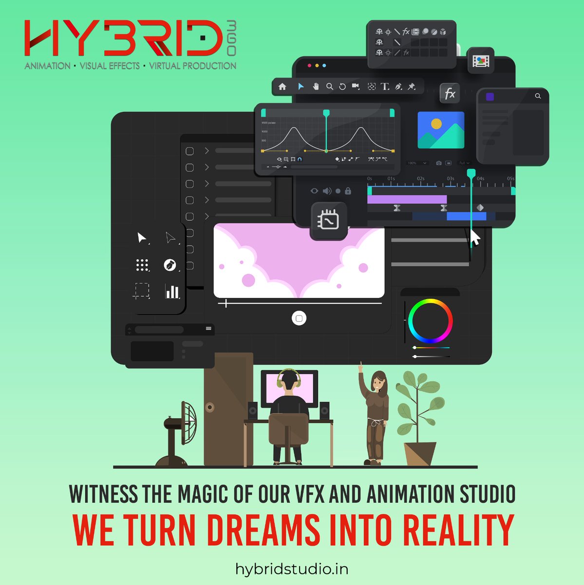 hybrid360studio's tweet photo. We are the dream weavers, turning dreams into reality. Welcome to Hybrid 360 Studio, where imagination meets craftsmanship.
Connect with us for more!
π | https://t.co/Pyzh1T877W
#VisualStorytelling #Hybrid360Studio #animation #vfx #virtualproduction #AnimationMagic #2D #3D https://t.co/9tiV8dWekR