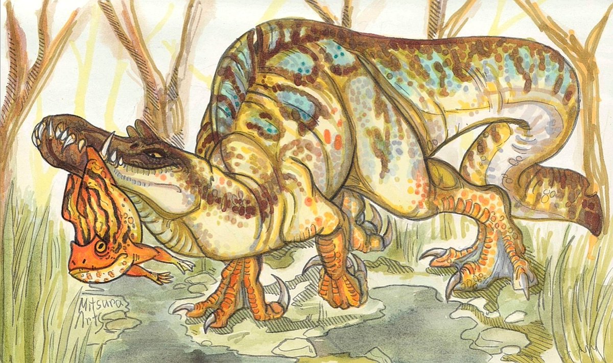 ArtsMitsura's tweet image. Не смотря на то, что играть в #beasts_of_bermuda #beastsofbermuda практически невозможно из-за вылетов, хочется отметить, что туда добавили лягушек, которых можно кушать и гонять)
#арт #худвк #art #illustration #dino #dinosaurus