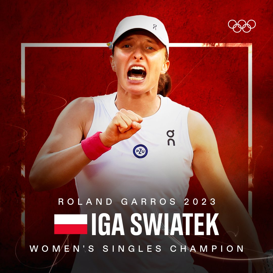 The Olympic Games on Twitter "Iga Swiatek is your 2023 RolandGarros